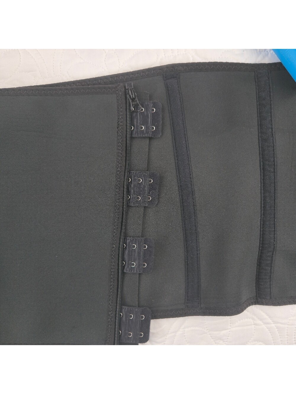 HOPLYNN Neoprene Sweat Waist Trainer Corset Trimmer Shaper Black Size L - Picture 2 of 5